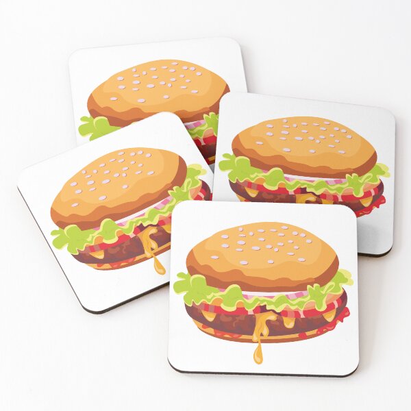 Item preview, Cartoon Juicy Burger designed and sold by Art-of-Rory.