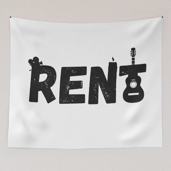 Item preview, RENT- Dark (Re-Imagined Musical Logo) designed and sold by thatthespian.