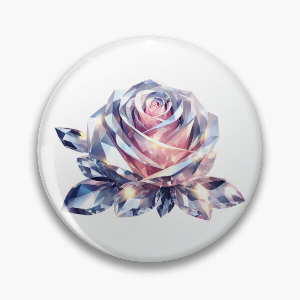 Artikelvorschau, Hellrosa Diamantrose entworfen und verkauft von Art by Morgan Campillo.