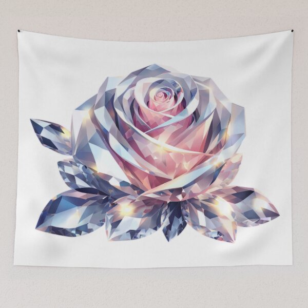 Item preview, Light Pink Diamond Rose designed and sold by Art by Morgan Campillo.