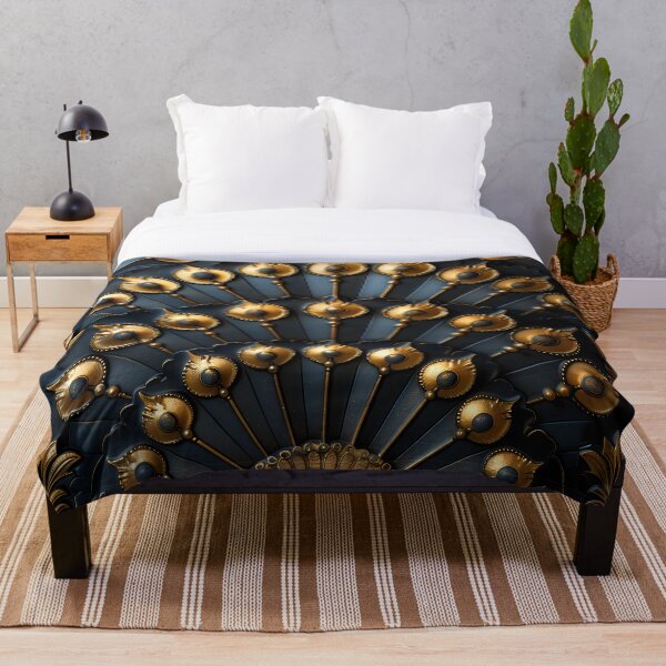 Item preview, Geometric pattern in black and gold v.2 designed and sold by Print2Harbor.