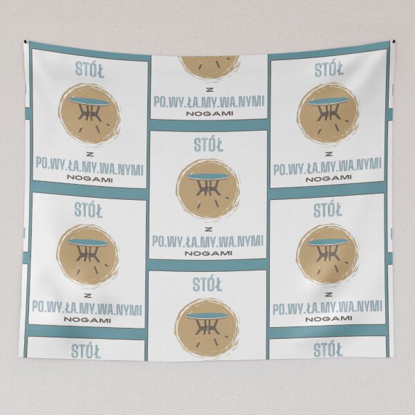 Item preview, Tongue twister in Polish "Stół z powyłamywanymi nogami" designed and sold by Zanabi.