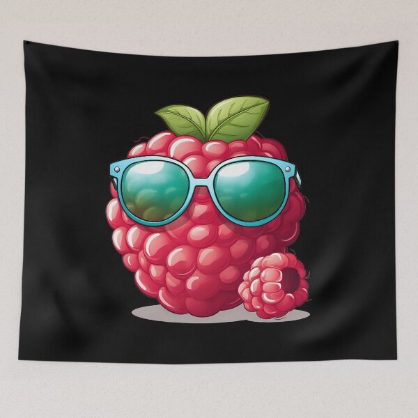 Item preview, Raspberry with sunglasses designed and sold by DerSenat.