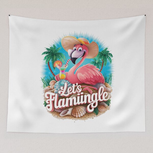 Item preview, Let's Flamingle designed and sold by JansenGS.