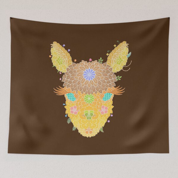 Item preview, Floral  Animal "Alpaca" WeArePrettierThanFlowers designed and sold by 366birthflower.