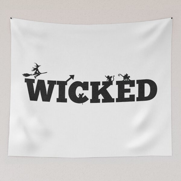 Item preview, WICKED- Dark (Re-Imagined Musical Logo) designed and sold by thatthespian.