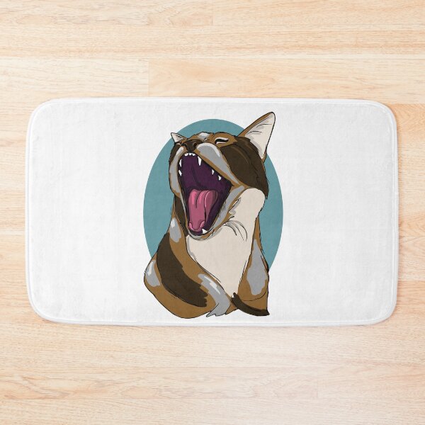 Item preview, Tortoiseshell cat yawning designed and sold by Antiope33.