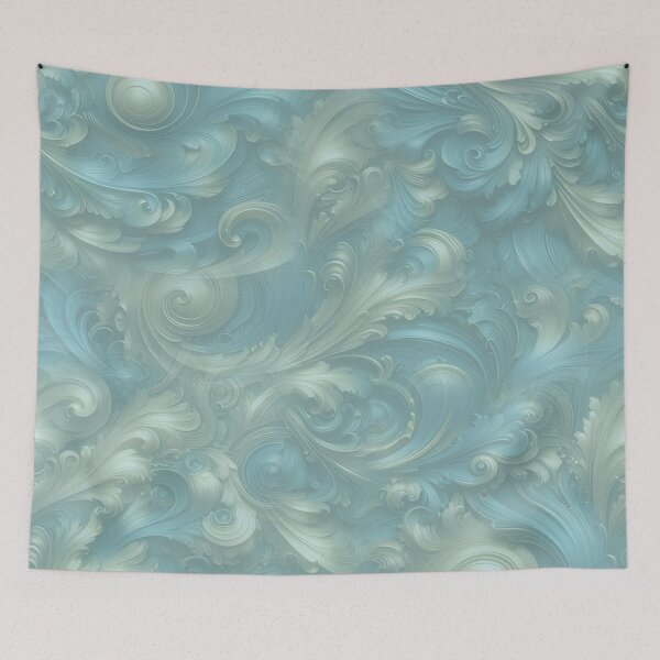 Item preview, Light Blue-Palette on a Bronze Gold Barogue design designed and sold by NadineMay.