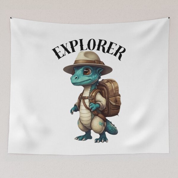 Item preview, Tiny Dragon Explorer designed and sold by FirstLoveDadArt.