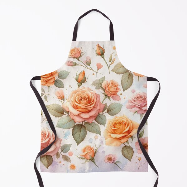 Item preview, Peach roses on a light lilac background designed and sold by Libretti.