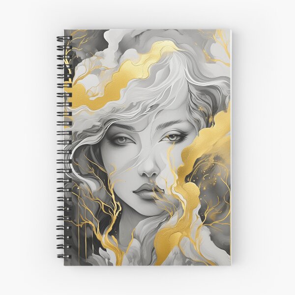 Item preview, A beautiful girl immersed in the waves of thought, carefully drawn designed and sold by mutarid.