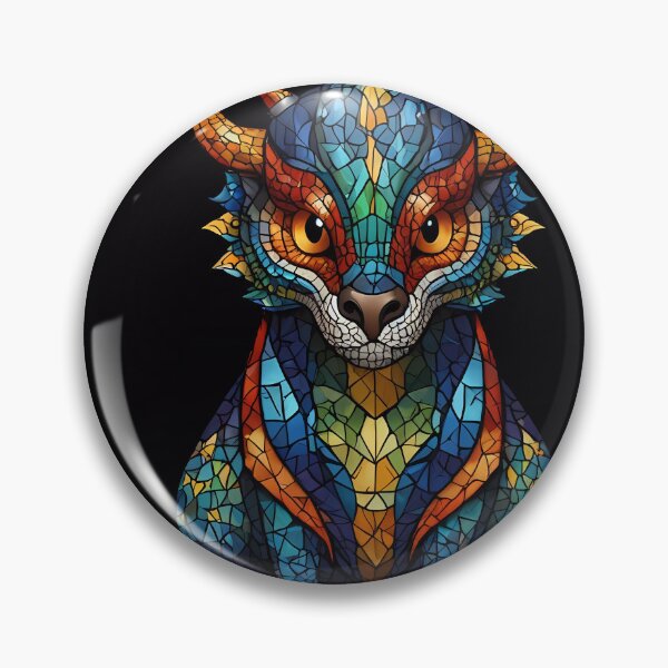 Item preview, Cute Mosaic Dragon designed and sold by FocusedArt.