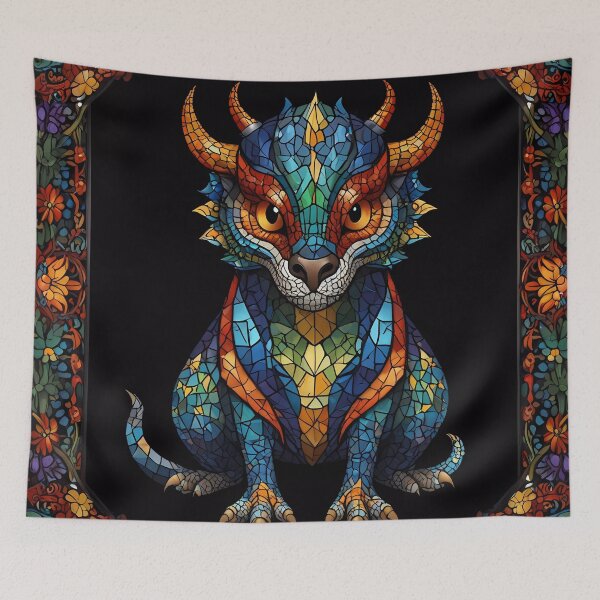 Item preview, Cute Mosaic Dragon designed and sold by FocusedArt.