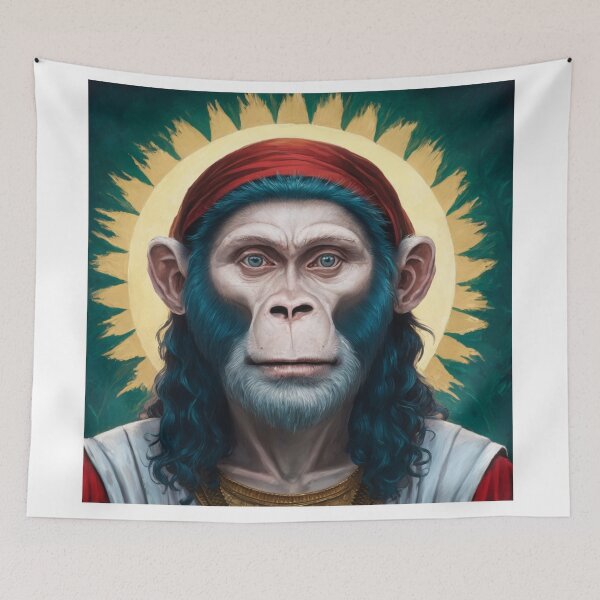 Item preview, JESUS MONKEY FACE PAINTING  designed and sold by ChristianArt6.