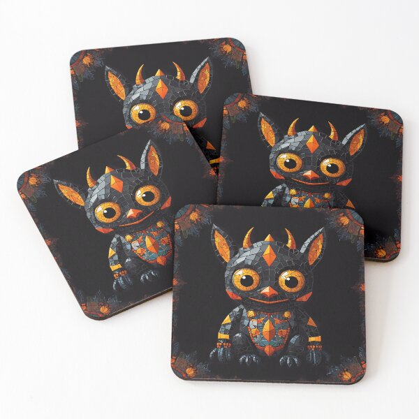 Item preview, Cute Mosaic Imp creature designed and sold by FocusedArt.