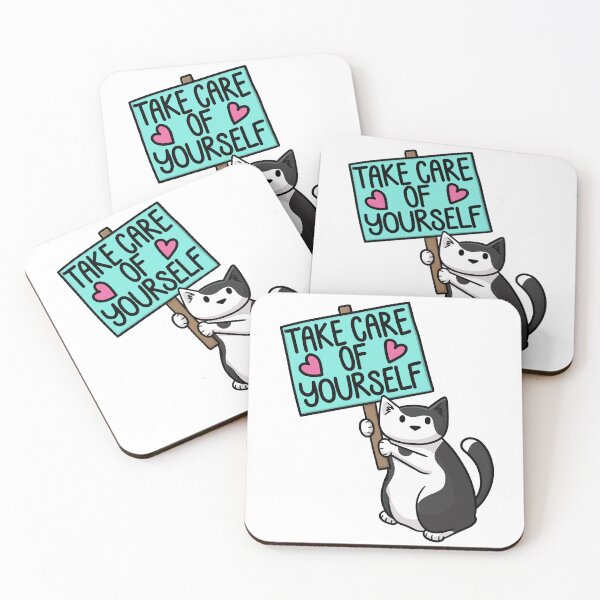 Item preview, Take care of yourself cat designed and sold by doodlecats.