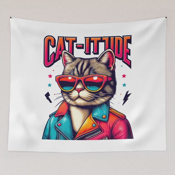 Item preview, Catitude designed and sold by HasCreations.