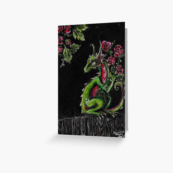 The Rose Dragon Greeting Card