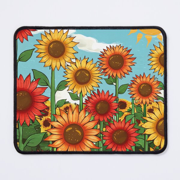 Item preview, A Field of Sunflowers on a Summer's Day designed and sold by WILDEVIOLET.
