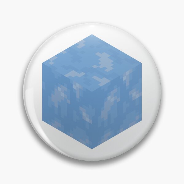 Item preview, Blue Ice Block Minecraft Block Icon designed and sold by Kubala Designs.