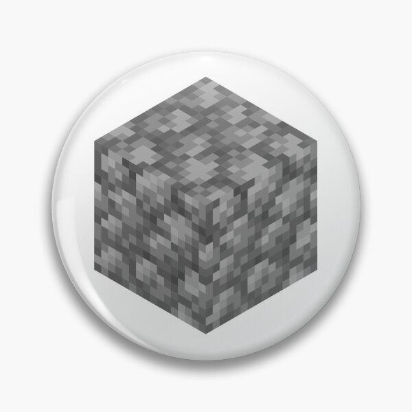 Item preview, Cobblestone Block Minecraft Block Icon designed and sold by Kubala Designs.