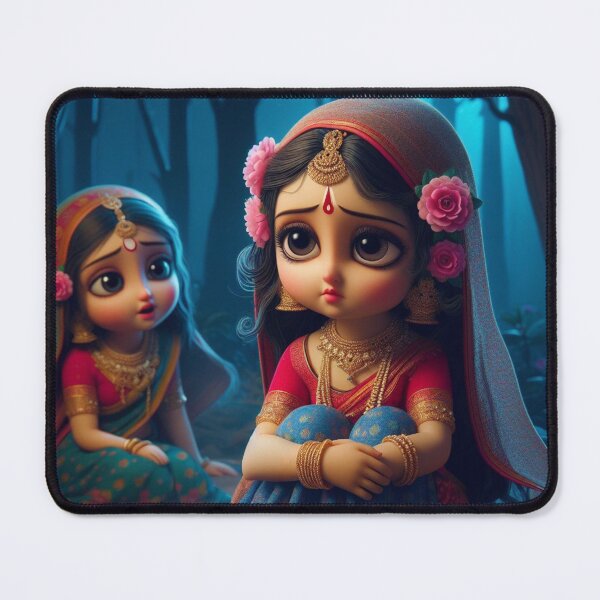 Item preview, Sad Radha Rani Sitting in Vrindavan Forest designed and sold by VrindaArts.