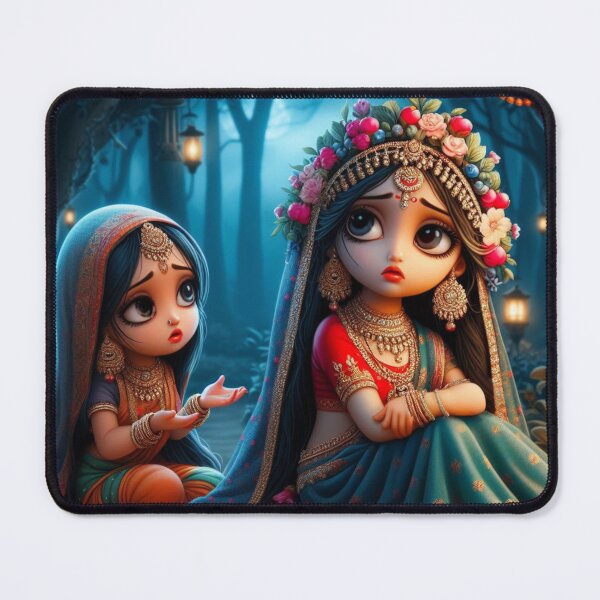 Item preview, Sad Radha Rani Sitting in Vrindavan Forest designed and sold by VrindaArts.