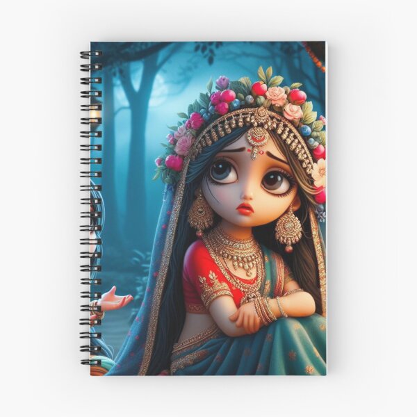 Item preview, Sad Radha Rani Sitting in Vrindavan Forest designed and sold by VrindaArts.
