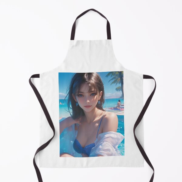 Item preview, Serene Poolside Beauty in Blue designed and sold by palmyst.