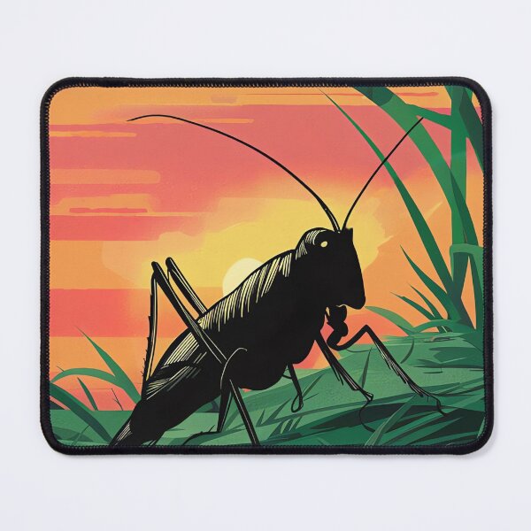 Item preview, Vibrant Grasshopper at Sunset - Nature and Insect Art designed and sold by WILDEVIOLET.