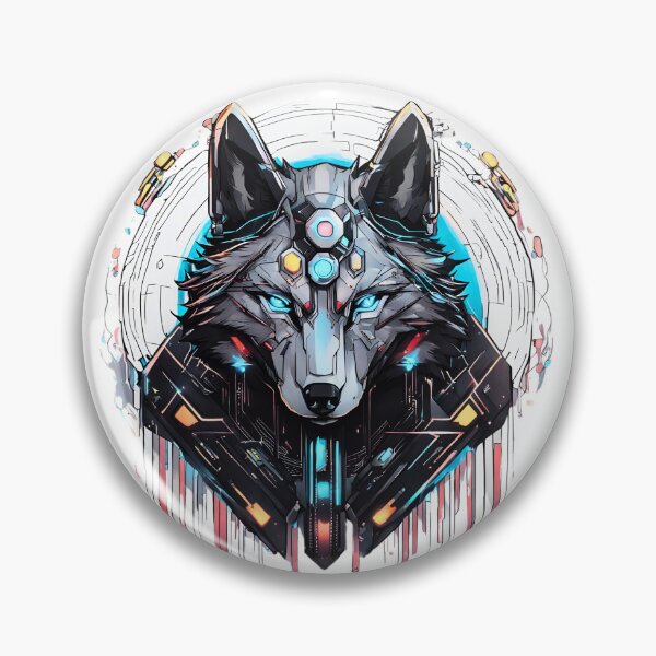 Item preview, CyberWolf Cyberpunk  designed and sold by CyberArtistOne.