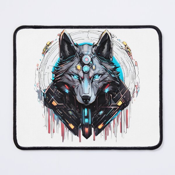 Item preview, CyberWolf Cyberpunk  designed and sold by CyberArtistOne.