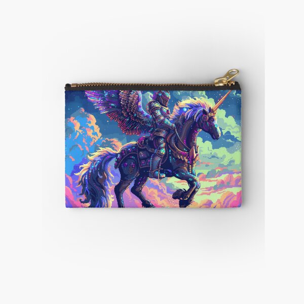 Item preview, Space Knight Cosmic Pixel Fantasy 8-Bit Pegasus designed and sold by Kaos-Bit.
