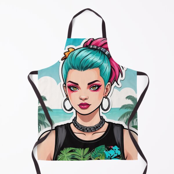 Item preview, Summer Vacation Tropical Punk Girl designed and sold by MadnessEnvelope.