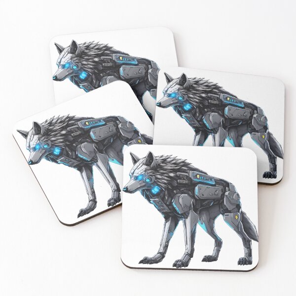 Item preview, CyberWolf Cyberpunk  designed and sold by CyberArtistOne.