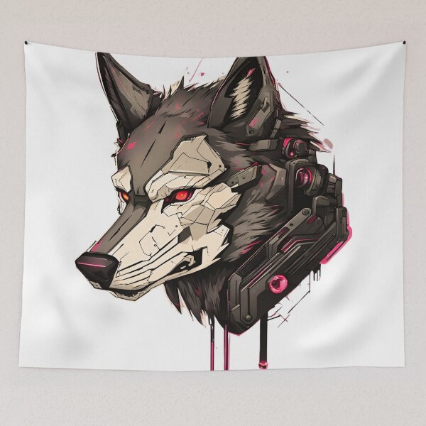 Item preview,  CyberWolf Cyberpunk  designed and sold by CyberArtistOne.