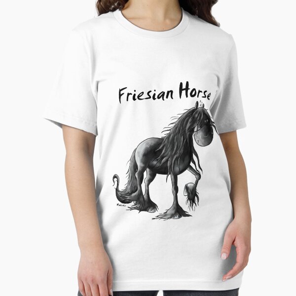 Aperçu de l'œuvre Bande dessinée amusante sur le cheval frison - Chevaux - Animal - Cadeau créée et vendue par modartis.