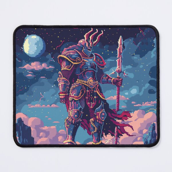 Item preview, Space Paladin Cosmic Pixel Knight 8-Bit Fantasy designed and sold by Kaos-Bit.