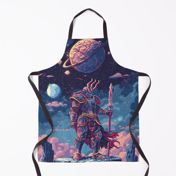Item preview, Space Paladin Cosmic Pixel Knight 8-Bit Fantasy designed and sold by Kaos-Bit.