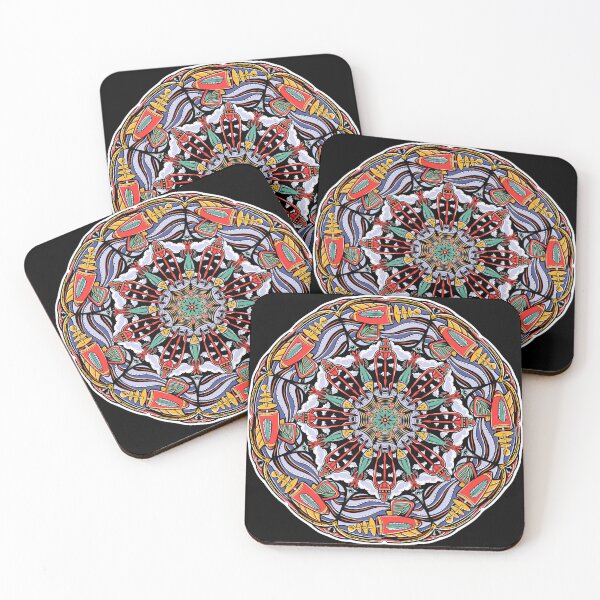 Item preview, Ray guns vintage sci-fi and aliens mandala designed and sold by OnTheEdgeDesign.