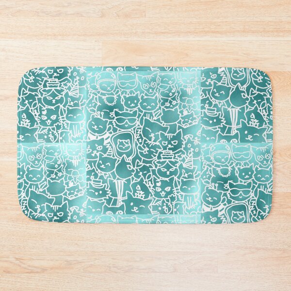 Item preview, LIGHT BLUE CAT DOODLE designed and sold by ulricateodoro.