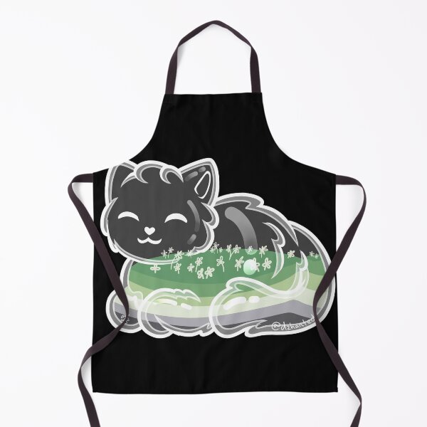 Item preview, Glass Cat Pride (aromantic flag, white outline) designed and sold by Dzhart.