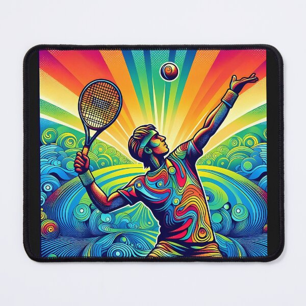 Item preview, Vibrant Tennis Player designed and sold by Indoni.