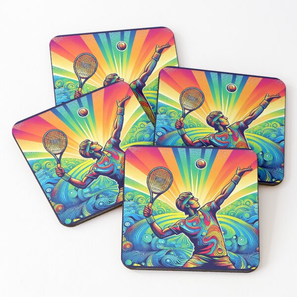 Item preview, Vibrant Tennis Player designed and sold by Indoni.