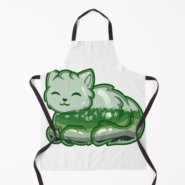 Item preview, Glass Cat Pride (aromantic flag, dark green outline) designed and sold by Dzhart.