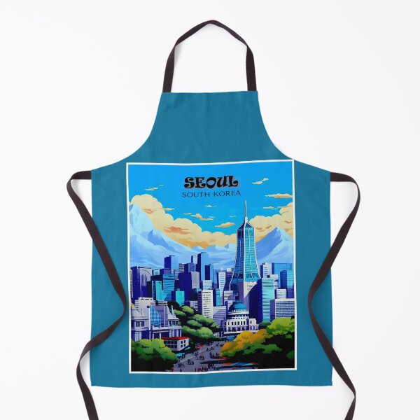 Artikelvorschau, Seoul, Südkorea, Vintage-Reise- und Tourismus-Werbedruck entworfen und verkauft von posterbobs.
