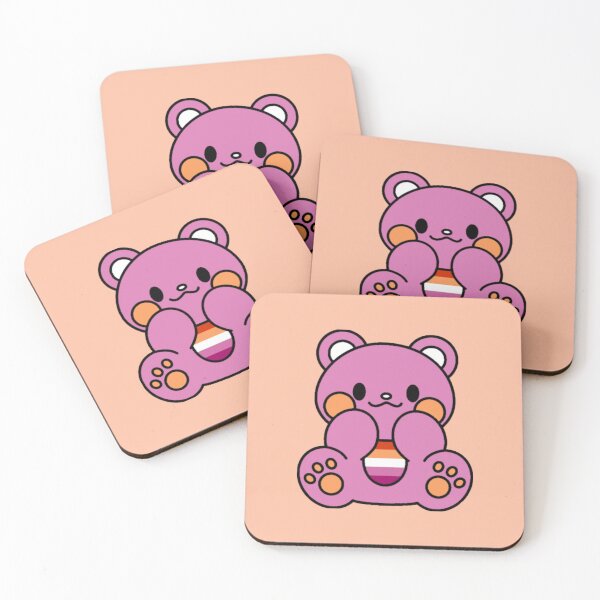 Item preview, Lesbian Pride Bear Pink designed and sold by everything4eva.