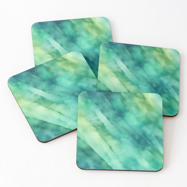Item preview, Turquoise Green Abstract Paper Art designed and sold by CalmnessbyChoice.