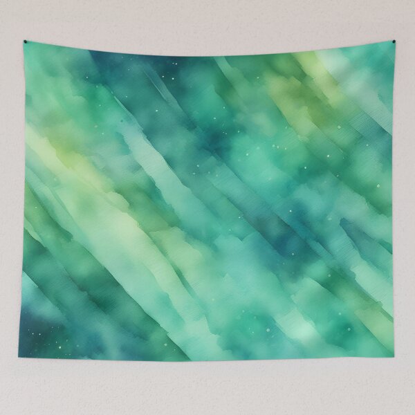 Item preview, Turquoise Green Abstract Paper Art designed and sold by CalmnessbyChoice.