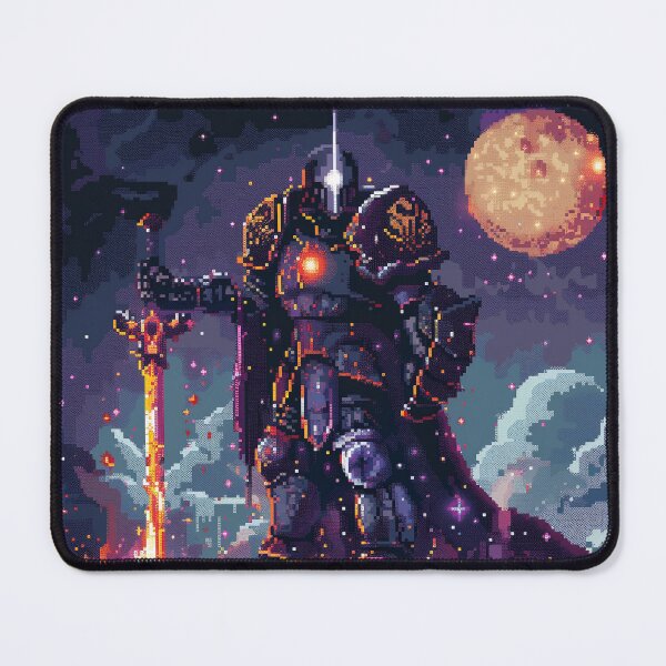 Item preview, Dark Paladin Pixel 8-Bit Space Knight designed and sold by Kaos-Bit.